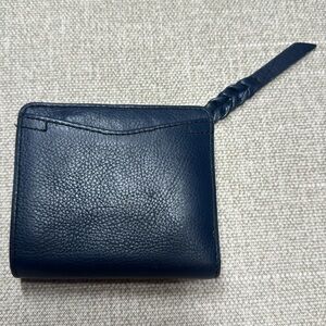 Fossil Navy Leather Bifold